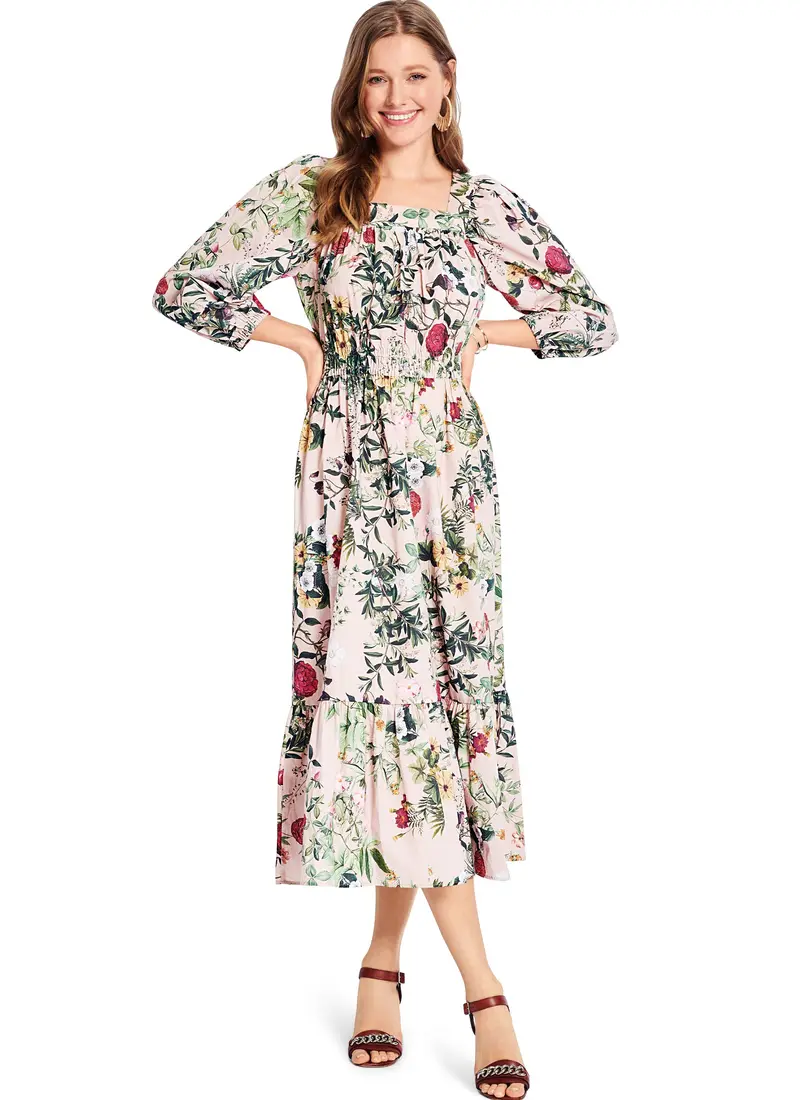 Burda Style Sewing Pattern 5741 Peasant Blouse And Dress 1