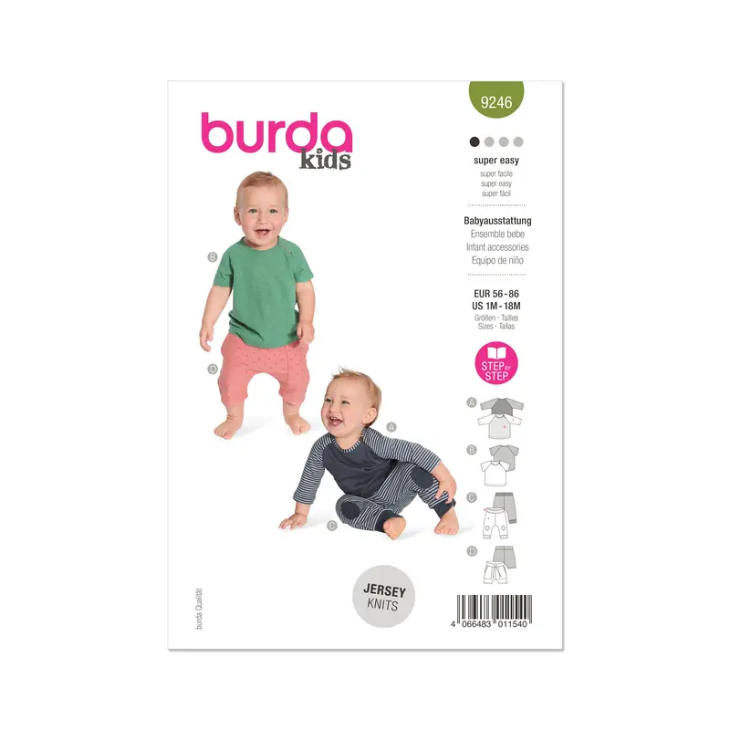 Burda Style Sewing Pattern 9246 Babies' Clothes 2