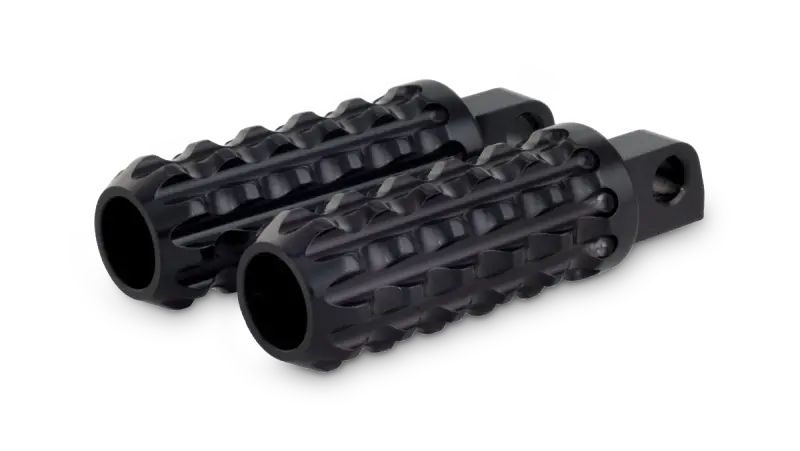 Burly Brand Universal Reaper Billet Footpeg Set - Black 1