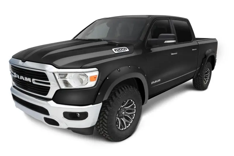 Bushwacker 20-22 Ram 1500 (Excl. Rebel/Trx) 76.3/67.4In Bed Pocket Style Flares 4Pc - Diamd. Black 1