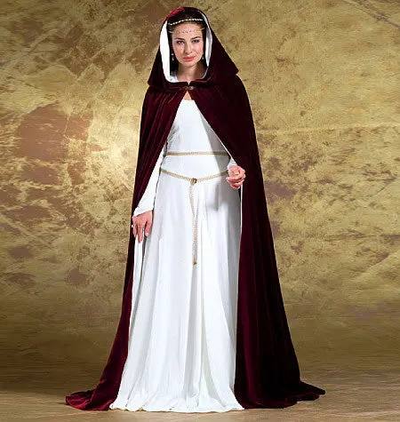 Butterick 4377 Misses' Costumes Pattern | Medieval Dress And Cape 1