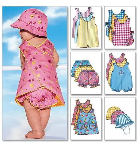 Butterick 5625 Infants' Romper, Jumper, Panties And Hat Pattern 2