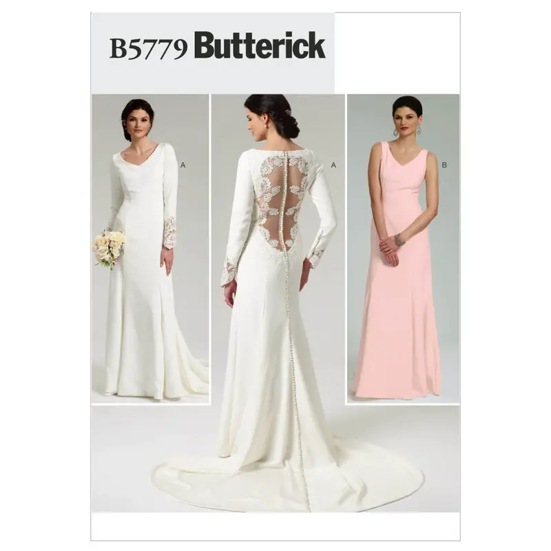 Butterick 5779 Misses' Wedding Dress Pattern 2