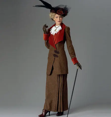 Butterick 6108 Women's Edwardian Jacket And Skirt Pattern 1