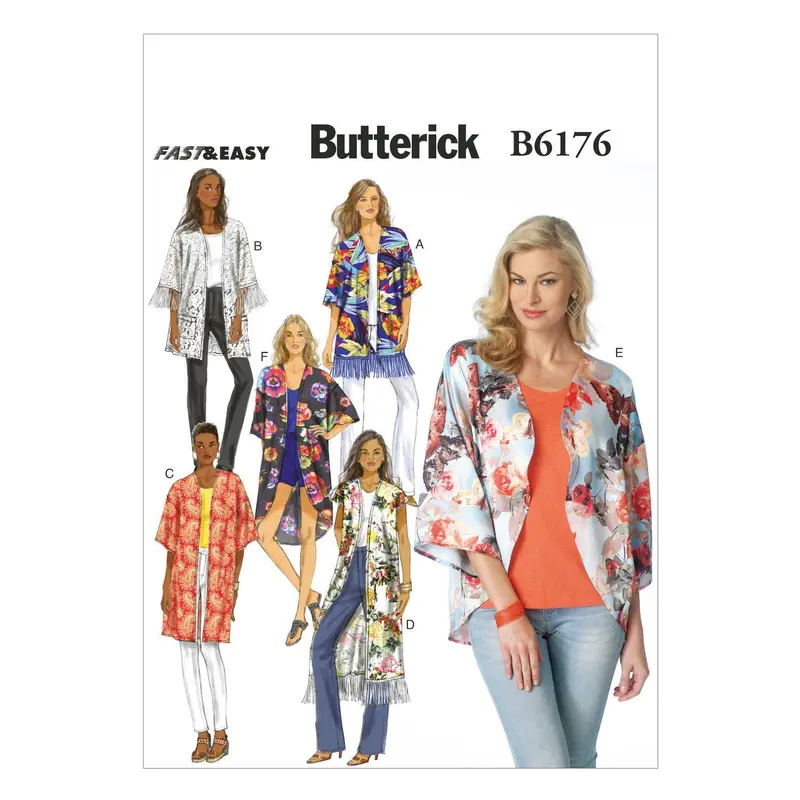 Butterick 6176 Misses' Kimono Pattern 2