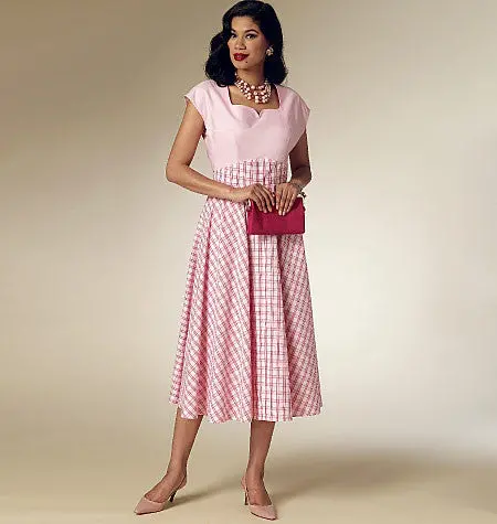 Butterick 6212 Misses' Retro Dress Pattern 1