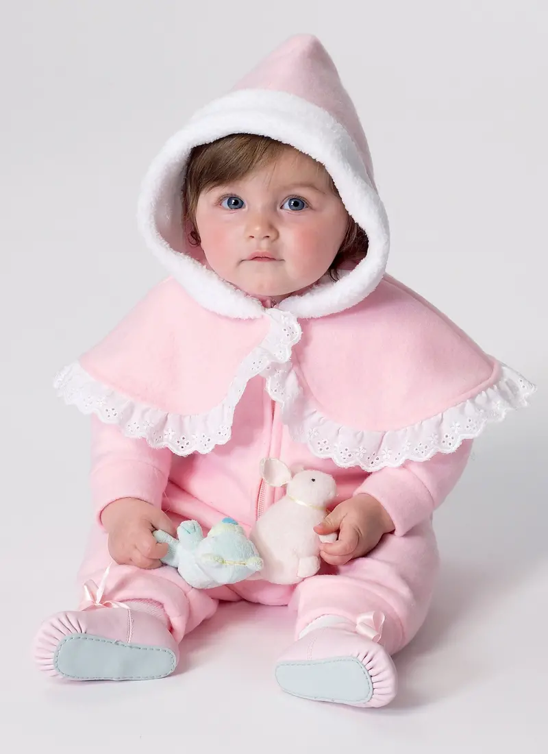 Butterick 6372 Infants' Cape, Vest, Buntings And Pull-On Pants Pattern 1