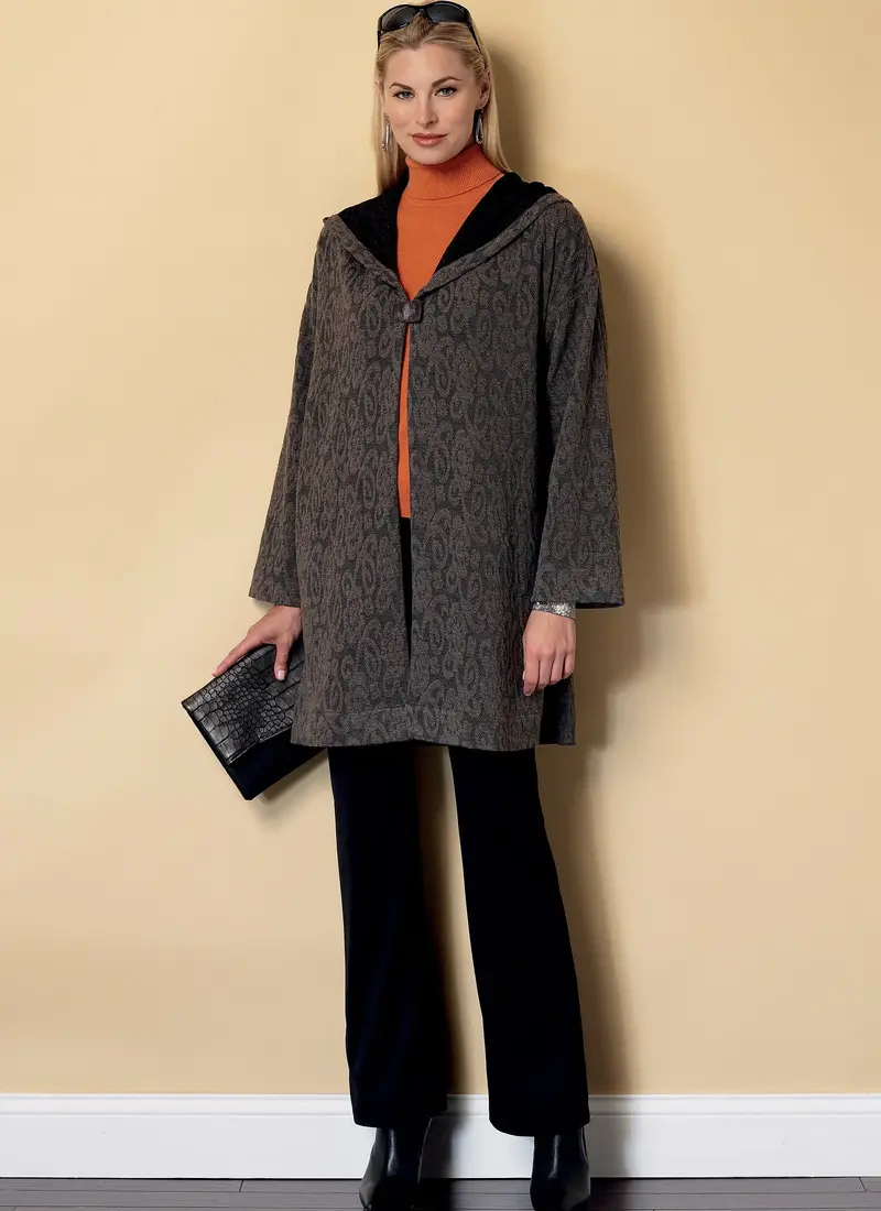 Butterick 6394 Misses' Shawl Collar Coats Pattern 1