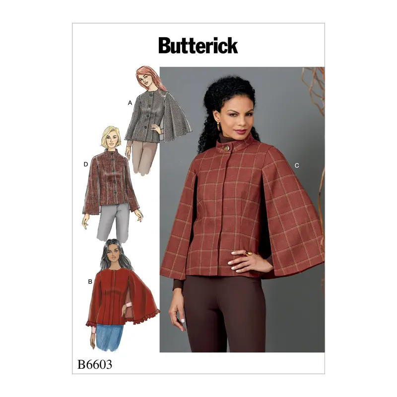 Butterick 6603 Misses Cape Pattern 2