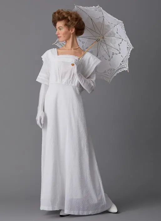 Butterick 6610 Women's Victorian Summer Dress And Hat Pattern 1