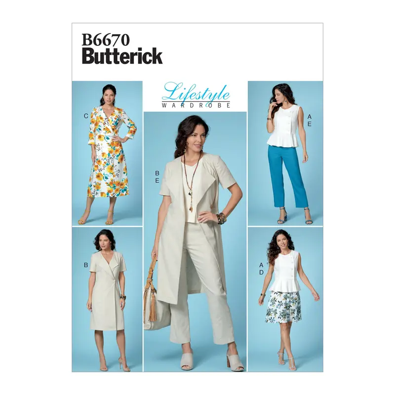 Butterick 6670 Top, Dress, Skirt And Pants Pattern 2