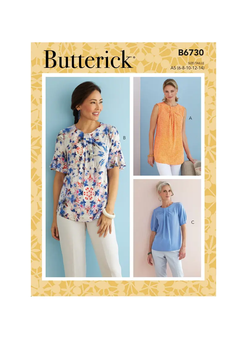 Butterick 6730 Misses' Top Pattern 2
