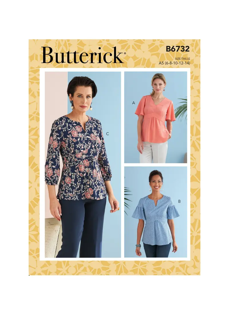 Butterick 6732 Misses' Top Pattern 2