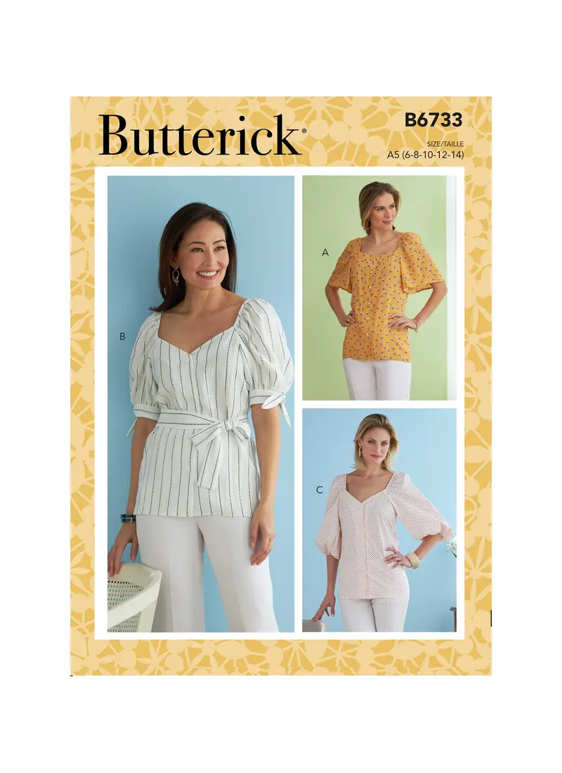 Butterick 6733 Misses' Top Pattern 2