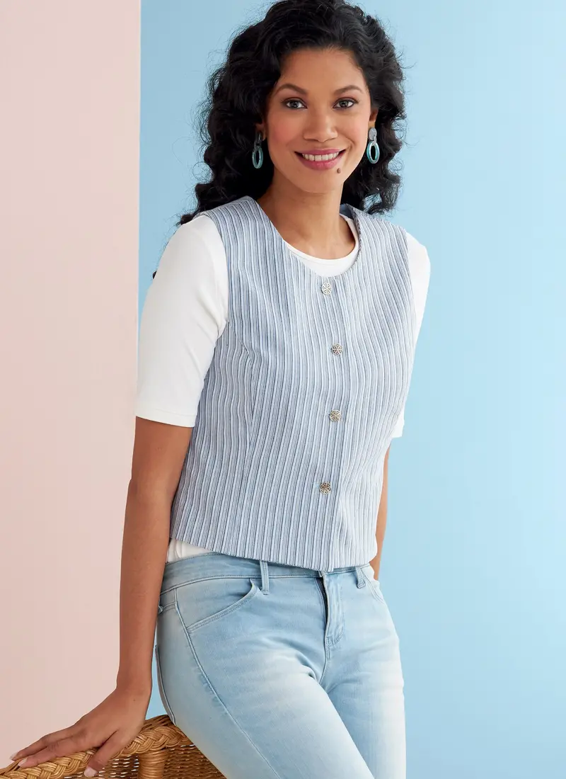 Butterick 6745 Misses' Waistcoats Pattern 1
