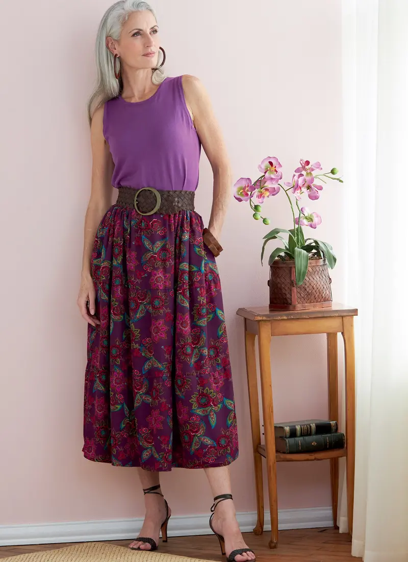 Butterick 6749 Misses' Gathered-Waist Skirts Pattern 1