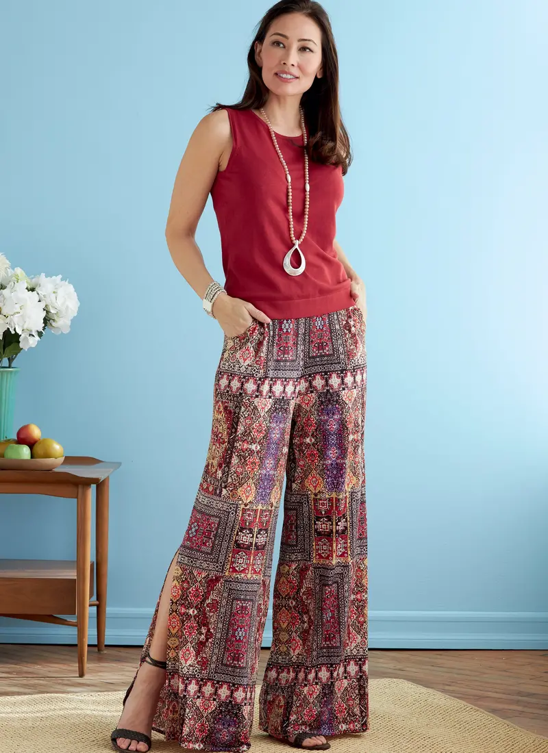Butterick 6750 Misses' Elastic-Waist Shorts And Pants Pattern 1