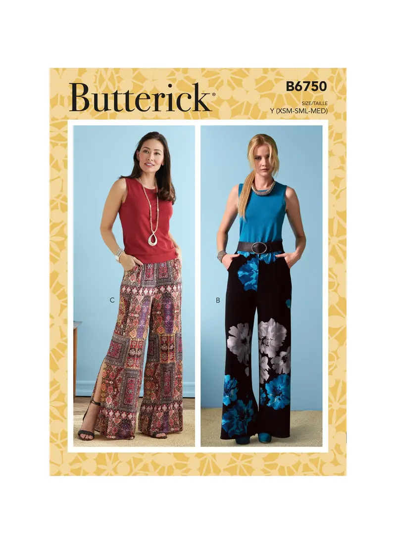 Butterick 6750 Misses' Elastic-Waist Shorts And Pants Pattern 2