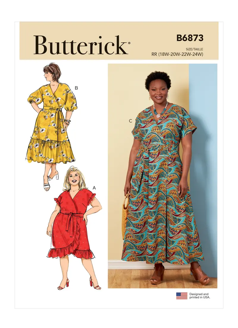 Butterick 6873 Miss's / Women's Dress And Sash Sewing Pattern 2