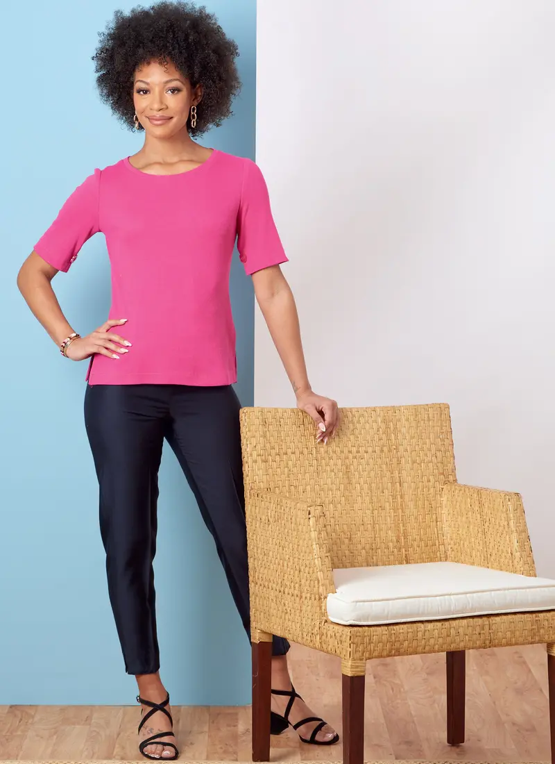 Butterick 6874 Knit Tops Sewing Pattern 1