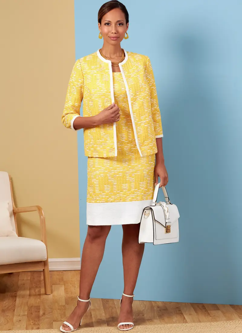 Butterick 6882 Jacket, Dress, Top, Pants And Sash Sewing Pattern 1