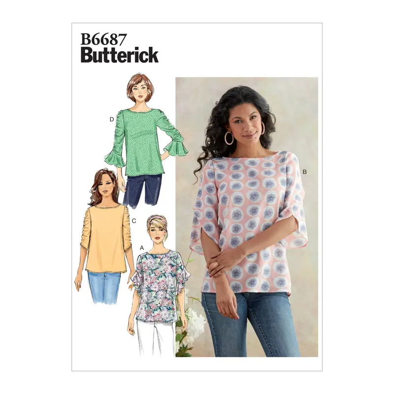 Butterick B6687 Misses' Top Pattern | Easy 2