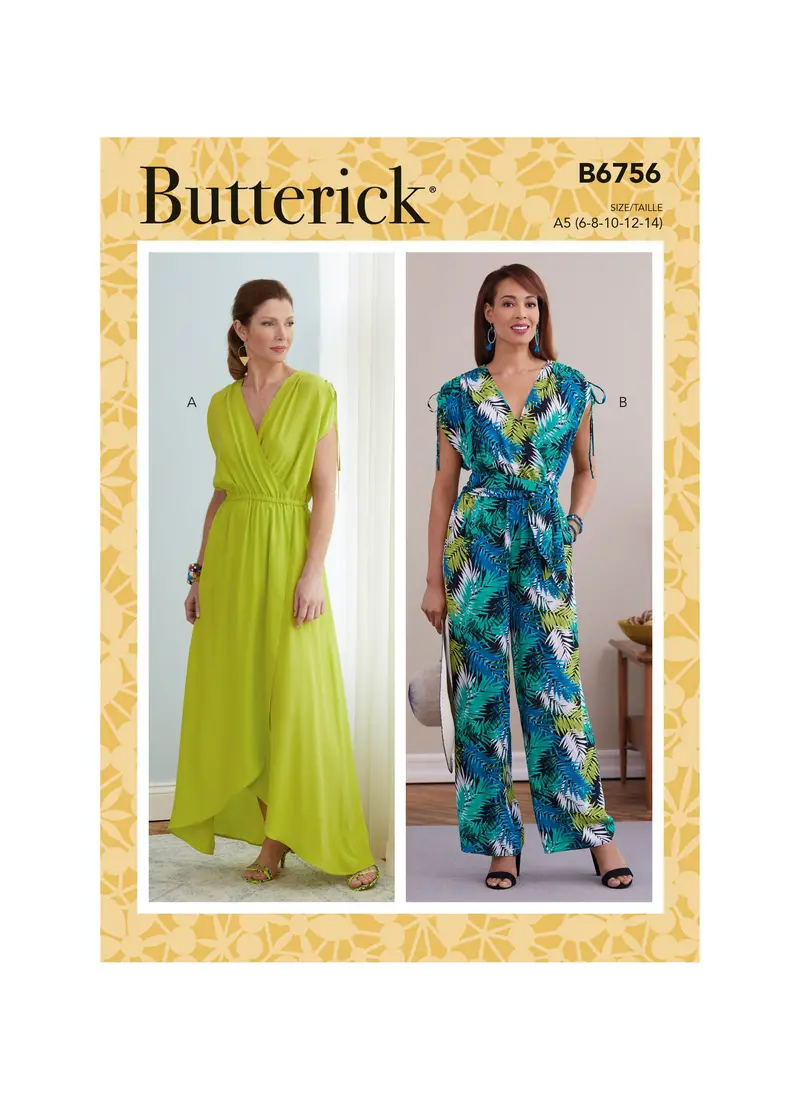 Butterick Sewing Pattern 6756 Misses' Dress, Jumpsuit 2