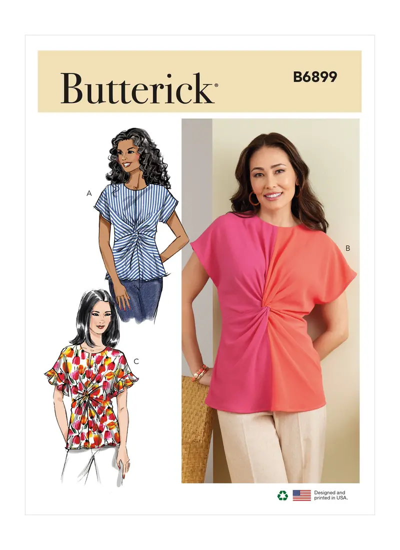 Butterick Sewing Pattern 6899 Misses' Top 2