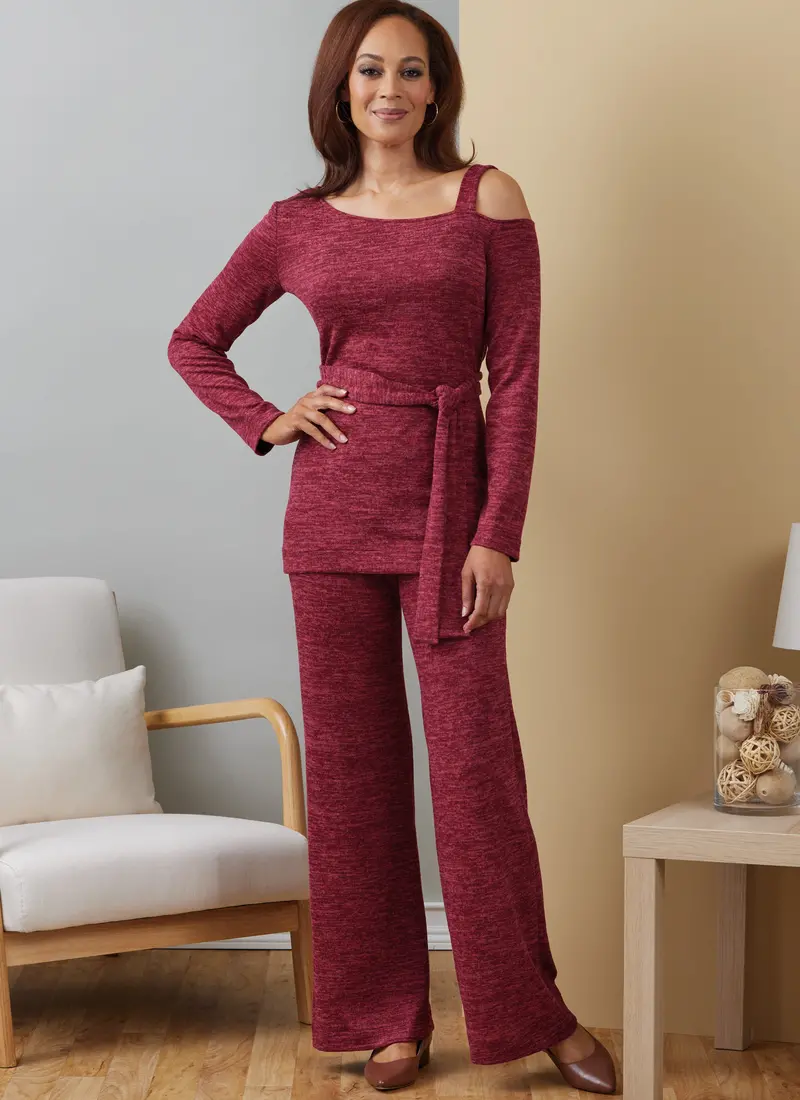 Butterick Sewing Pattern 6913 Knit Dress, Top, Skirt And Pants 1