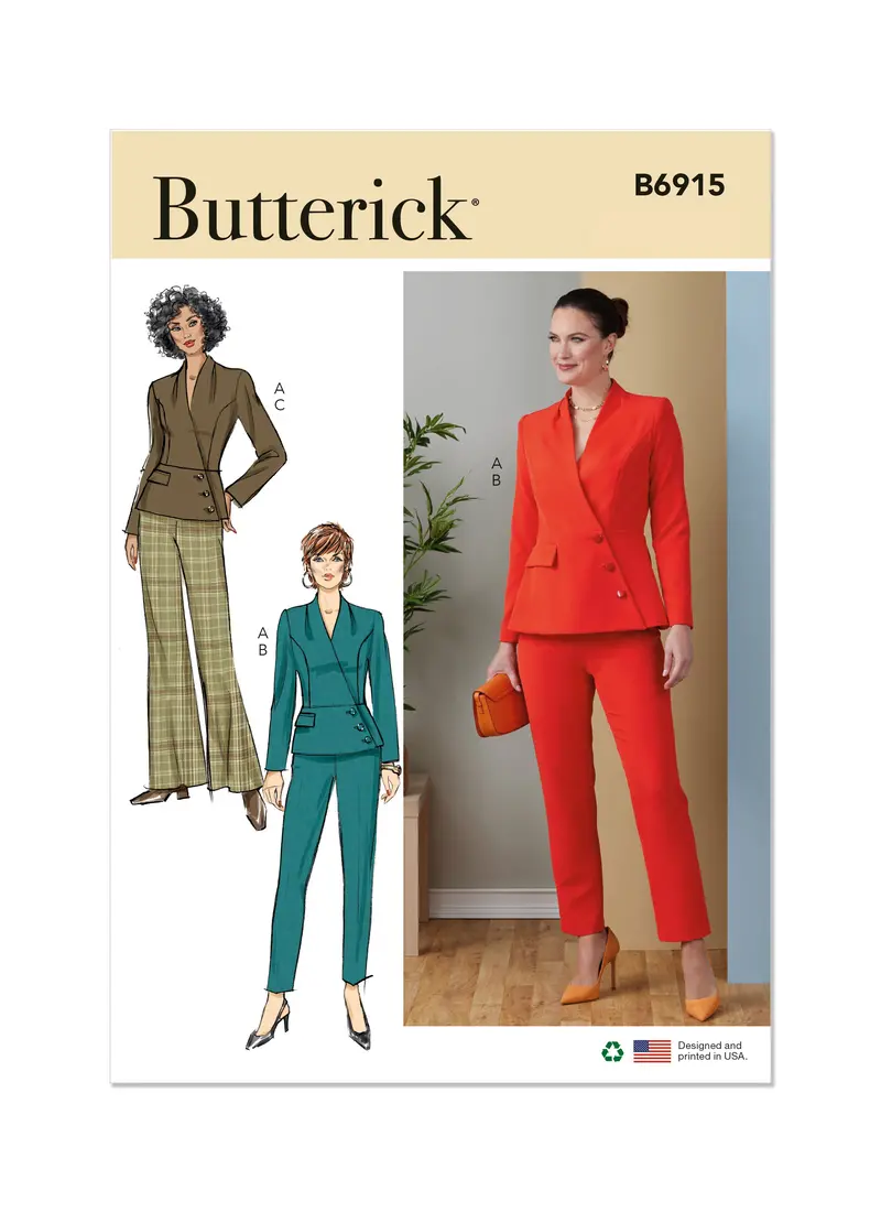 Butterick Sewing Pattern 6915 Misses' Suit 2