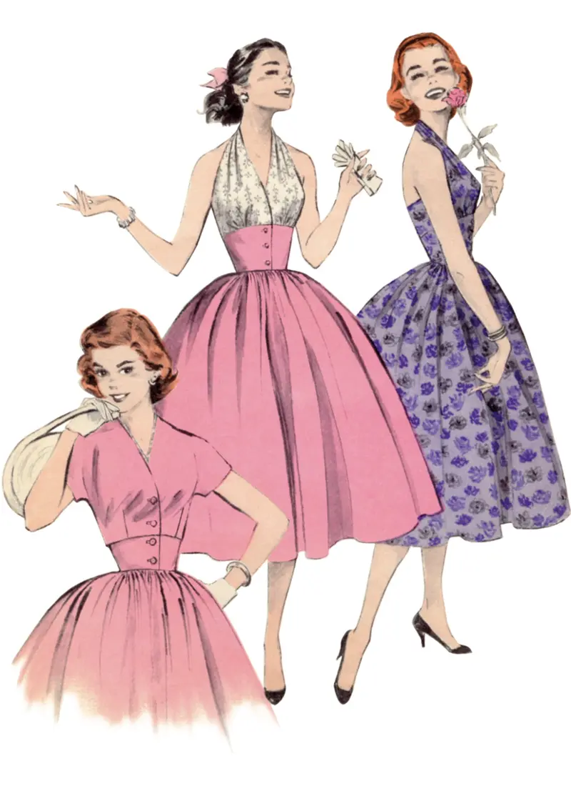 Butterick Sewing Pattern 6938 Halter Dress And Jacket 1