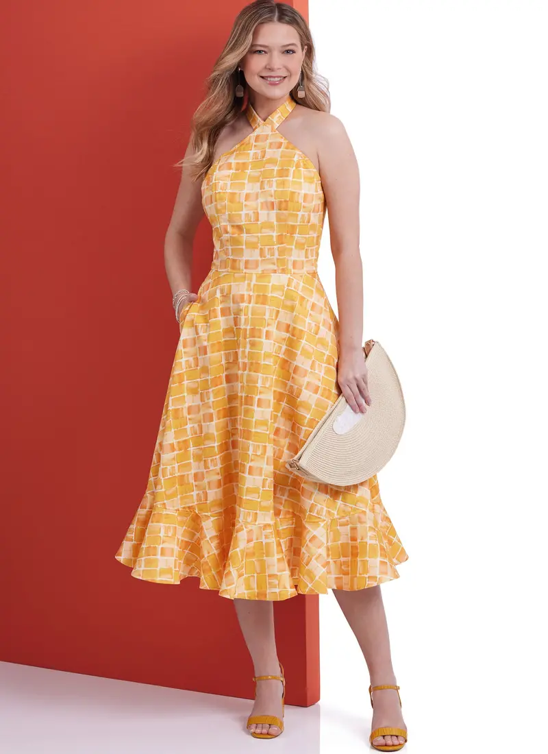 Butterick Sewing Pattern 6942 Halter Style Dresses 1