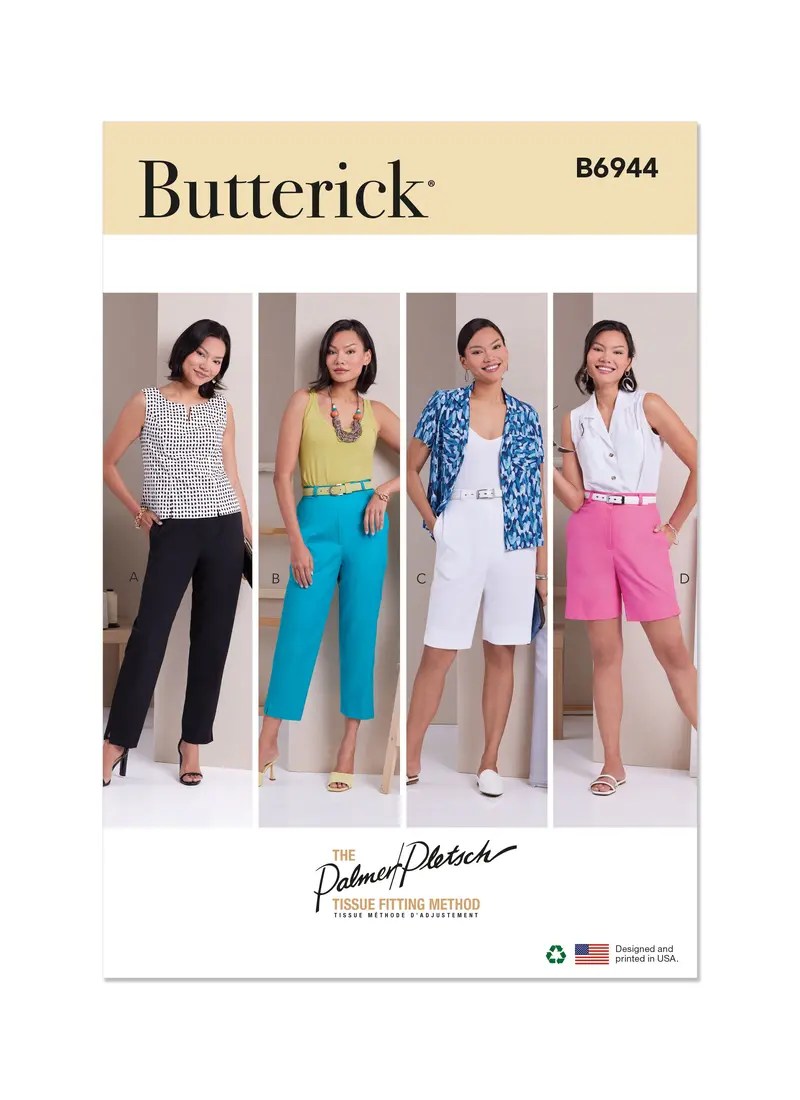 Butterick Sewing Pattern 6944 Pants In Four Lengths By Palmer/Pletsch 2