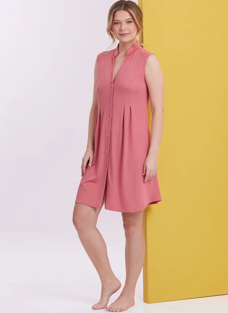 Butterick Sewing Pattern 6945 Knit Lounge Top, Dress And Pants 1