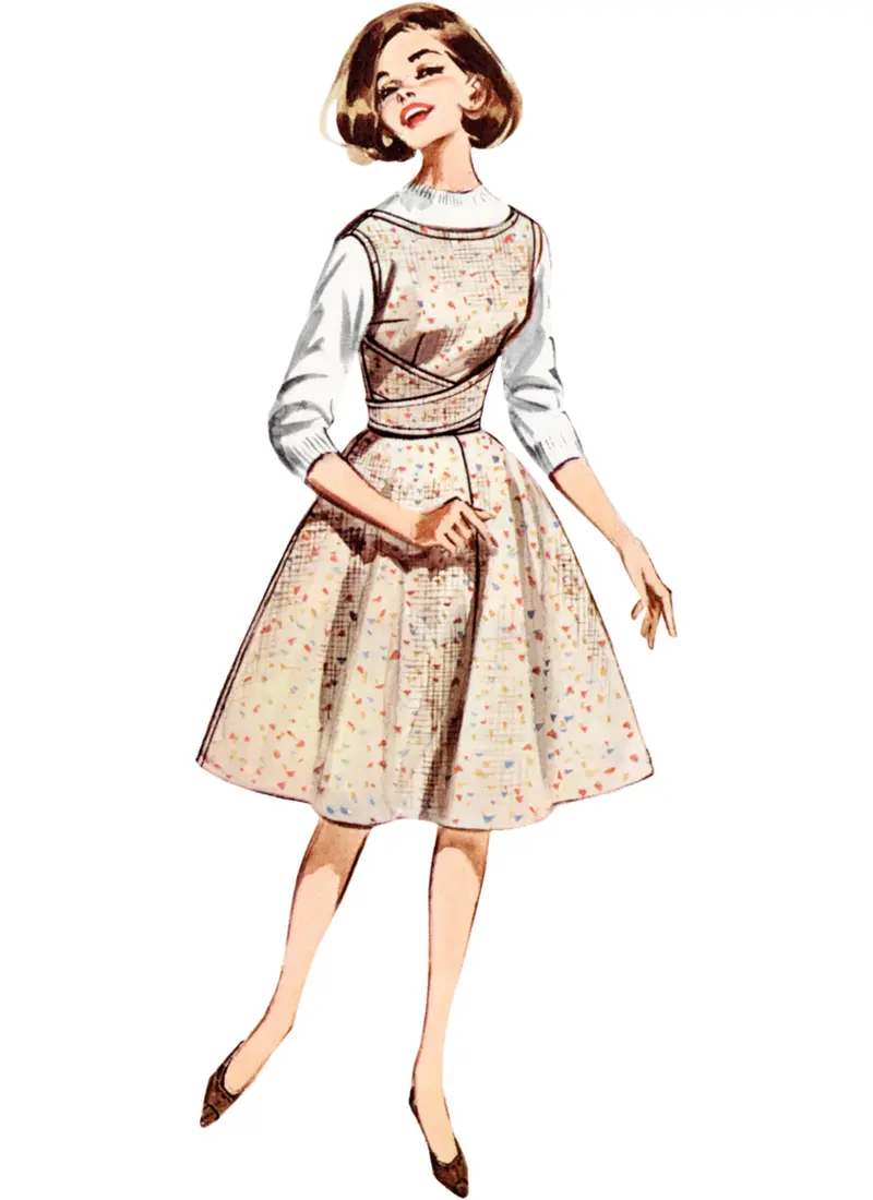 Butterick Sewing Pattern 6955 Shallow Necked Jumper 1