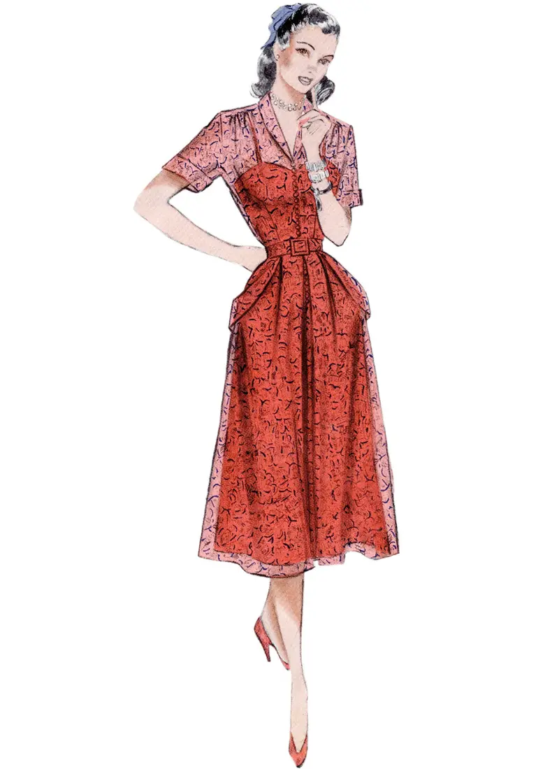 Butterick Sewing Pattern 6956 Dress With Sleeve Variations 1