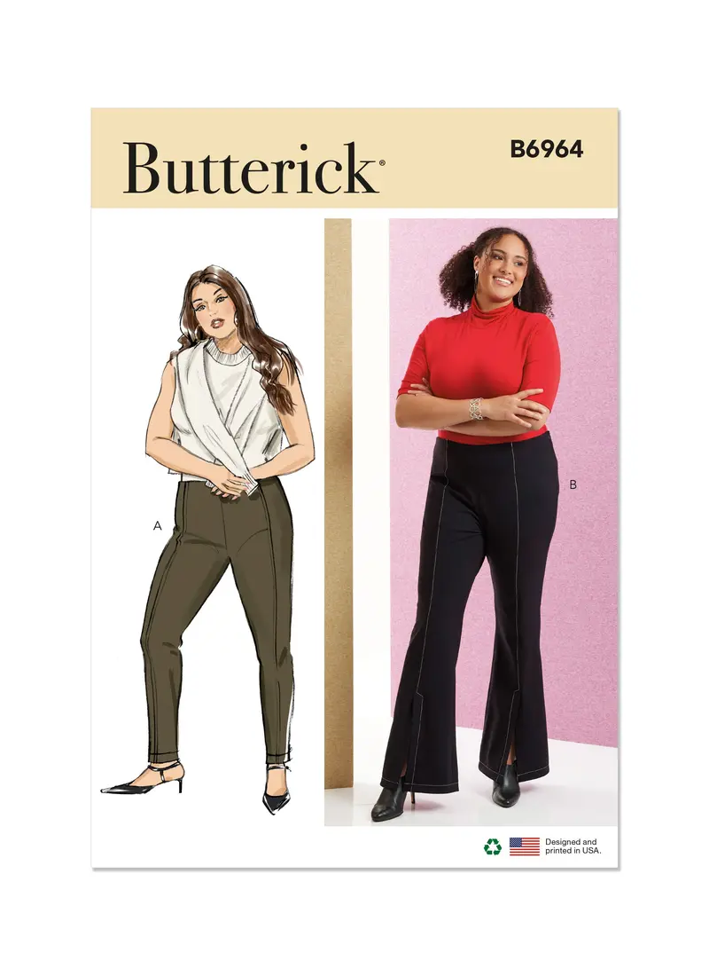 Butterick Sewing Pattern 6964 Women's Pants 2