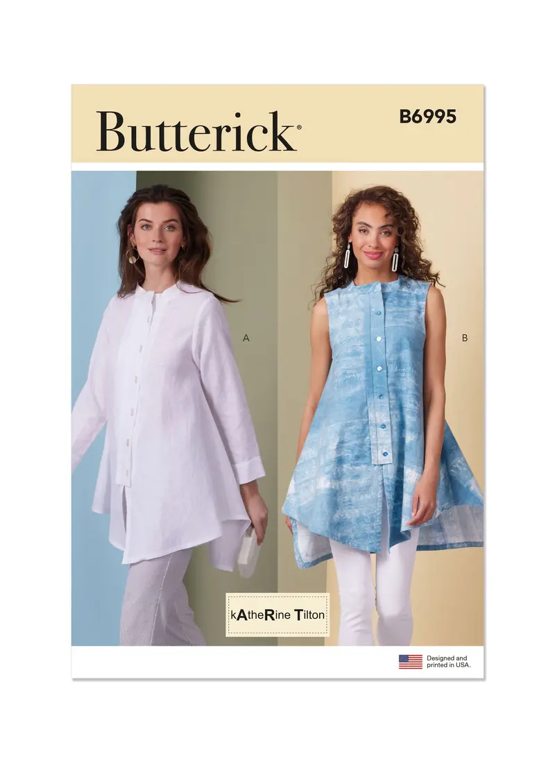 Butterick Sewing Pattern 6995 Tops By Katherine Tilton 2