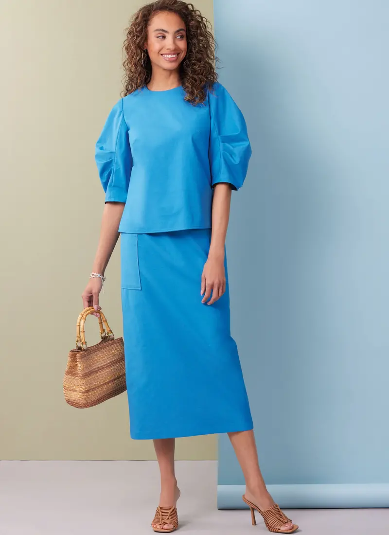 Butterick Sewing Pattern 7002 Misses’ And Women's Top, Skirt And Pants 1