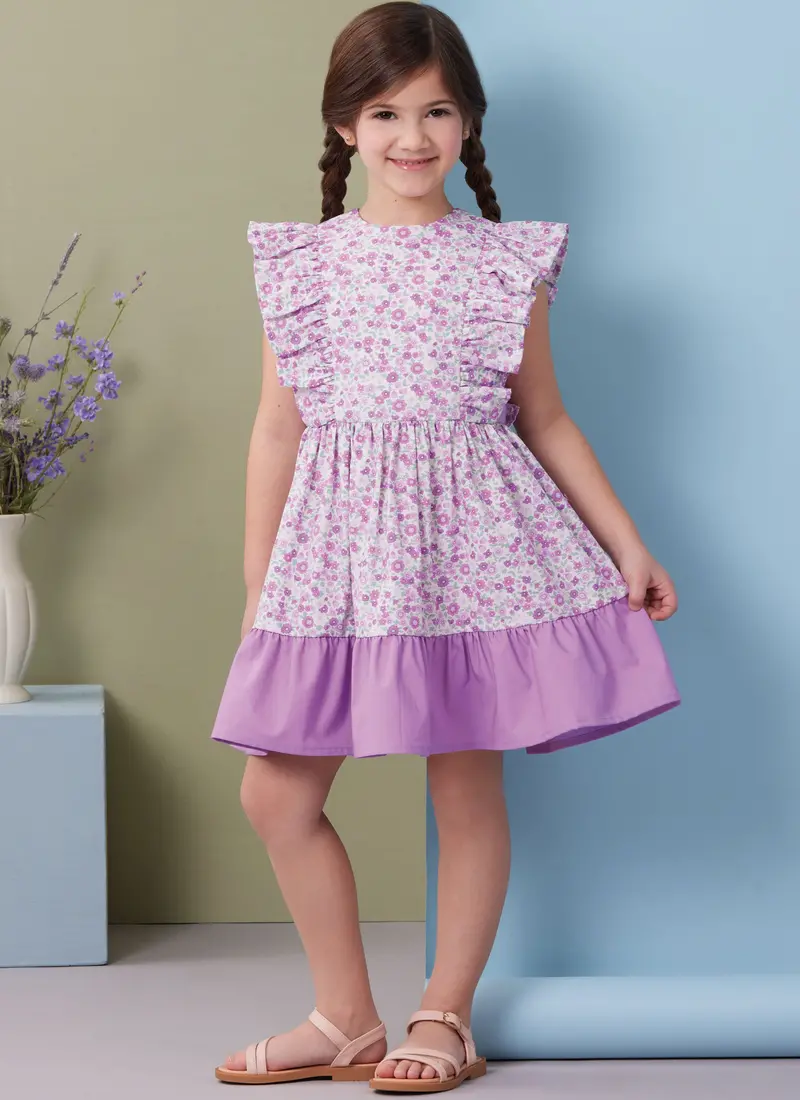 Butterick Sewing Pattern 7004 Children's Dresses, Top, Shorts And Pants 1
