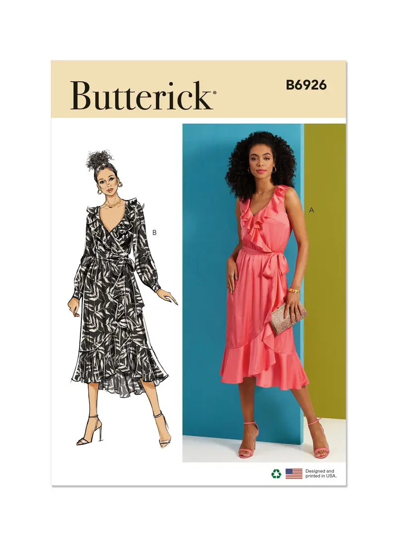 Butterick Sewing Pattern B6926 Misses' Dress And Sash 2