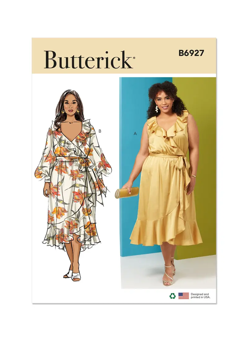 Butterick Sewing Pattern B6927 Women's Dress And Sash 2