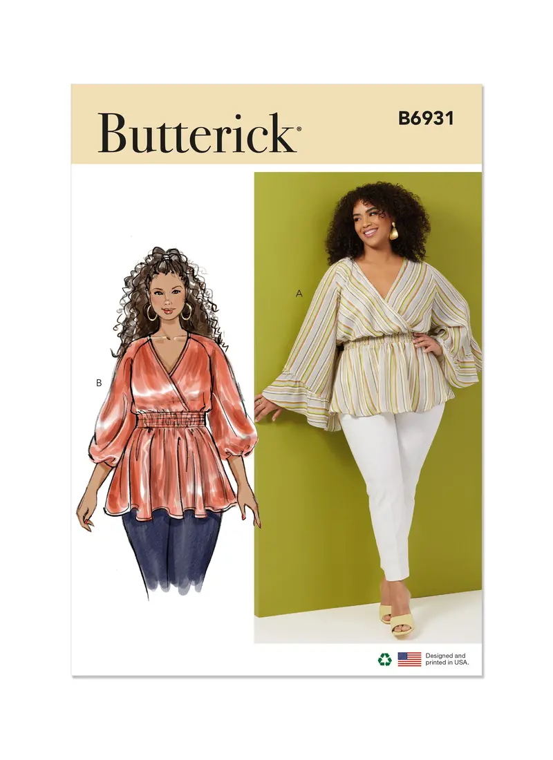 Butterick Sewing Pattern B6931 Women's Top 2