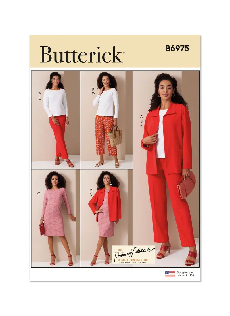 Butterick Sewing Pattern B6975 Jacket, Top, Dress, And Pants By Palmer/Pletsch 2