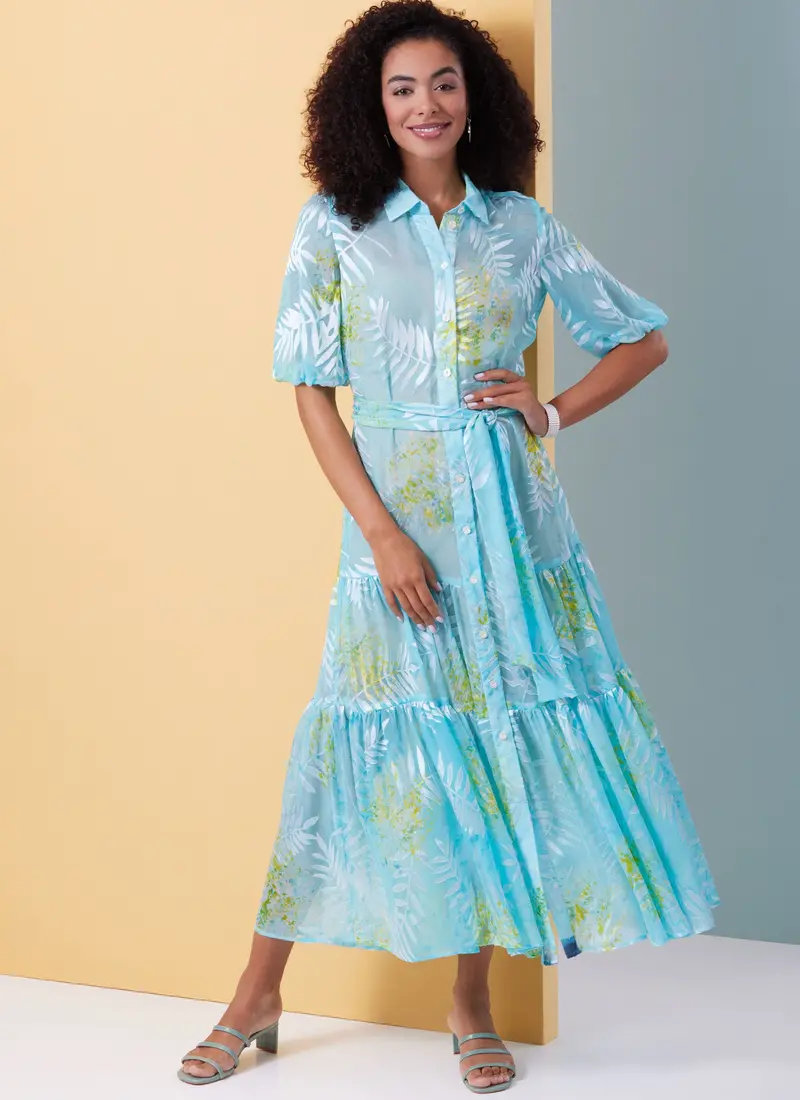 Butterick Sewing Pattern B6977 Misses' Dress And Sash 1