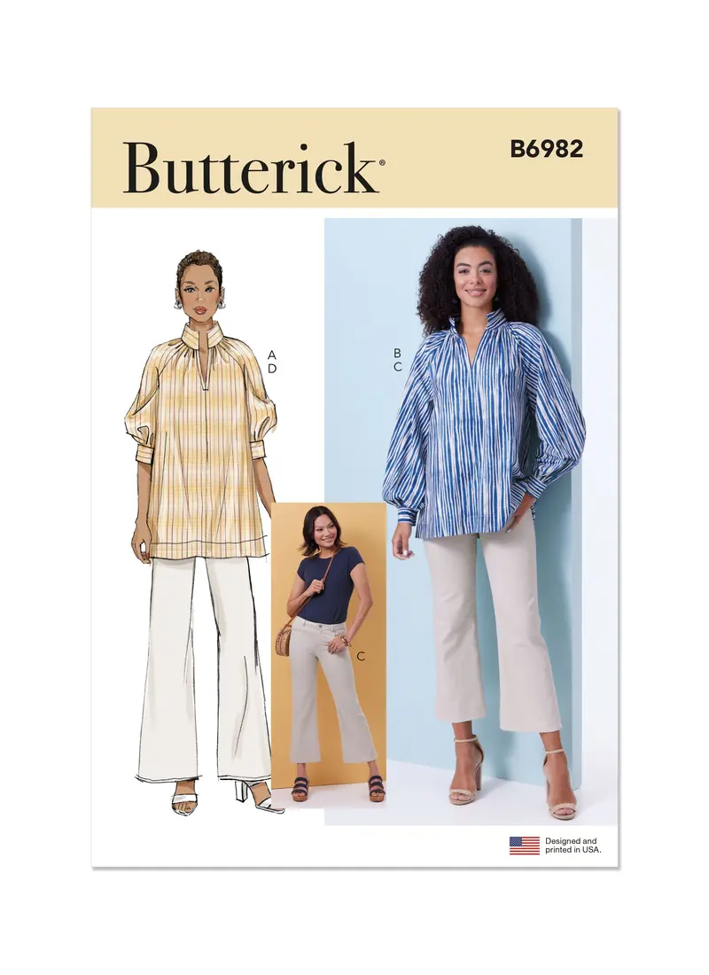 Butterick Sewing Pattern B6982 Misses' Tunics And Jeans 2
