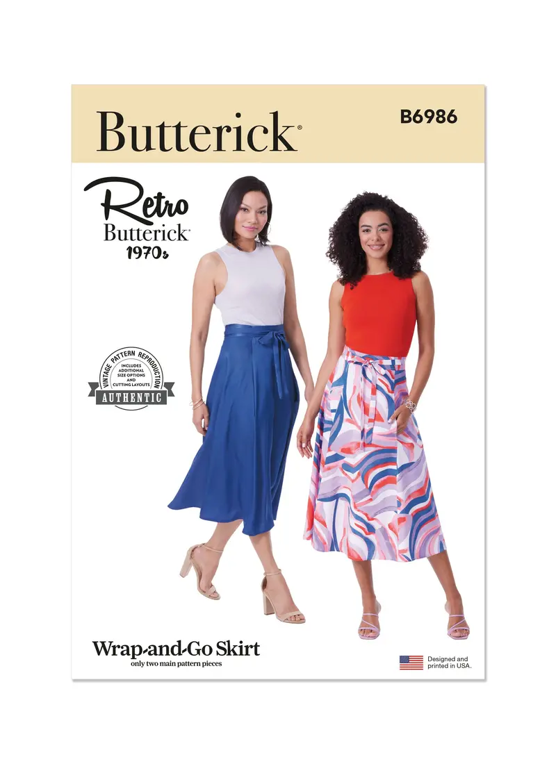 Butterick Sewing Pattern B6986 Misses' Skirt 2
