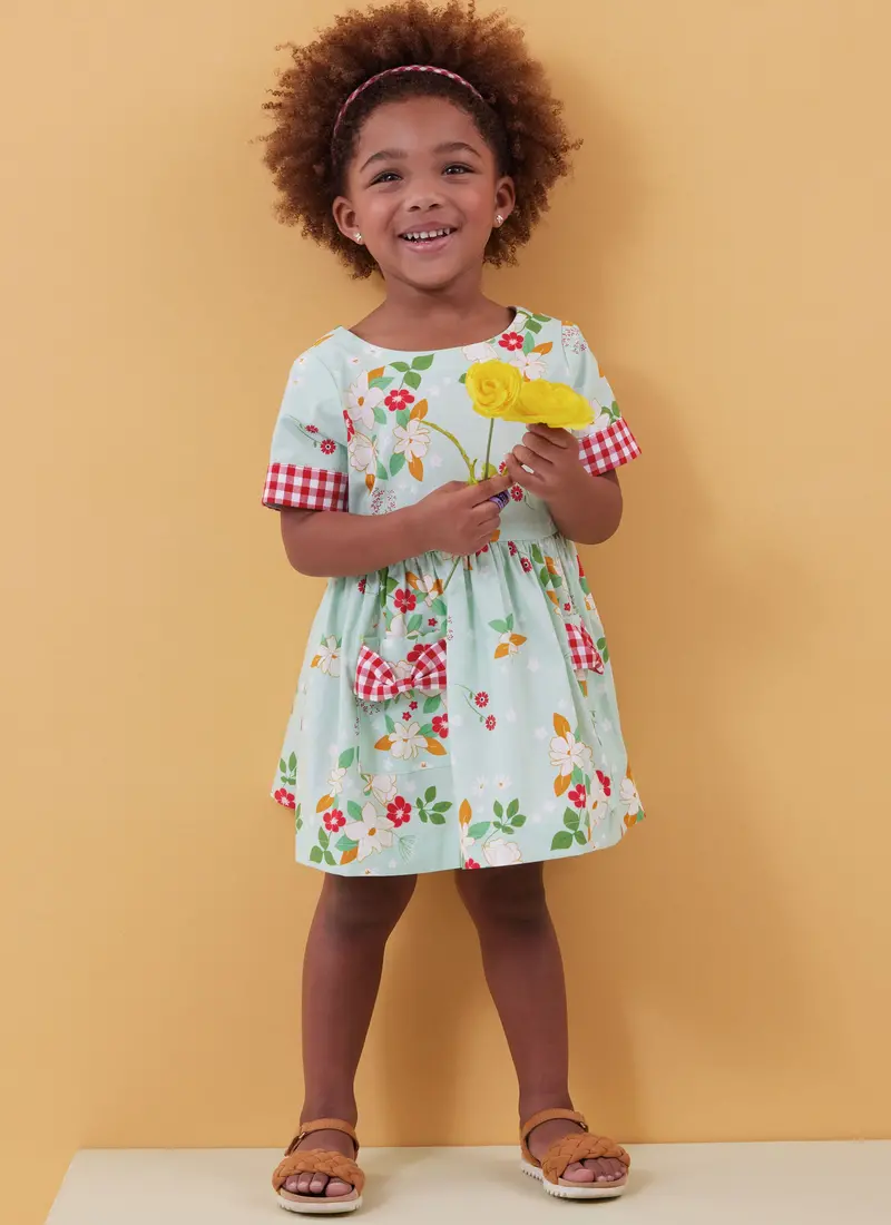 Butterick Sewing Pattern B6987 Toddlers' Dresses And Rompers 1
