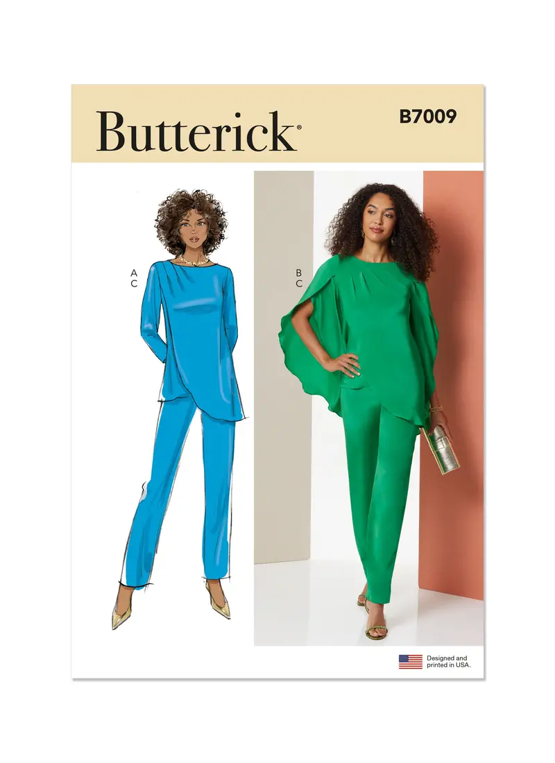 Butterick Sewing Pattern B7009 Misses' Tunics And Trousers 2