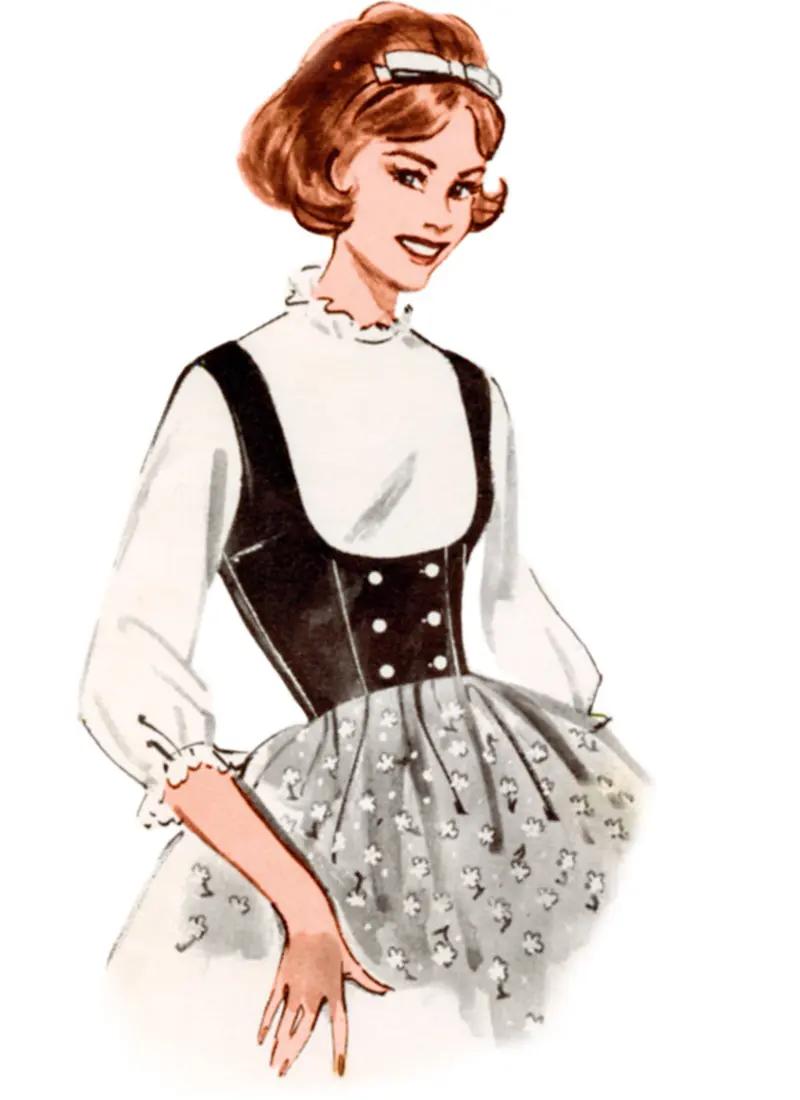 Butterick Sewing Pattern B7018 Misses' 60'S Waistcoat In Four Styles 1